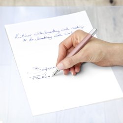 Staedtler Fyldepen - Triplus fine - rosa - (bl skrift)